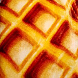 Mermaker Novelty Blanket Couch Throw Waffle Round 78" Diameter Super Soft